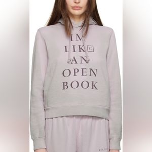 Acne Studios Gray 'I'm Like An Open Book' Hoodie Small S